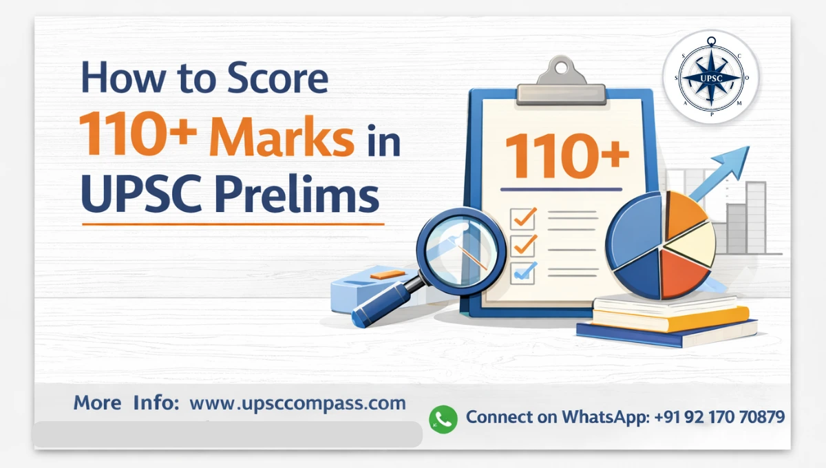 How to Score 110+ Marks in UPSC Prelims: A Practical Strategy for Aspirants
